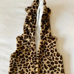 Girls Carter's Leopard Vest/Hoodie!